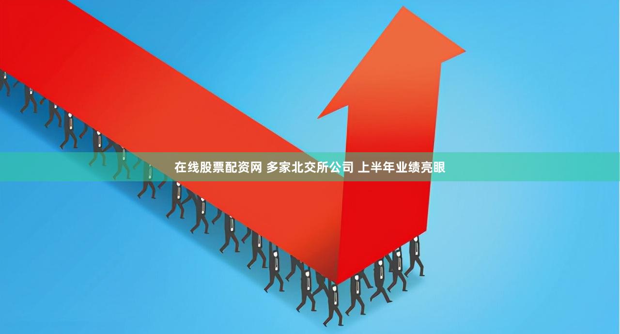 在线股票配资网 多家北交所公司 上半年业绩亮眼
