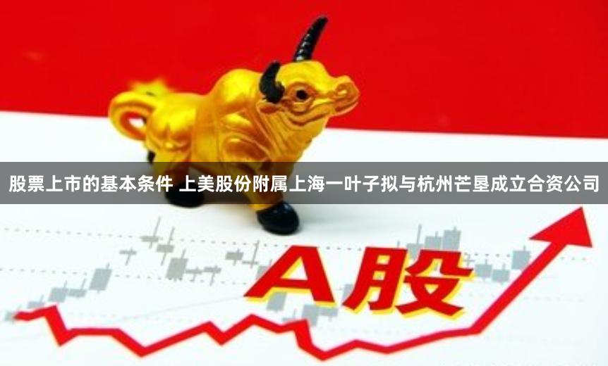 股票上市的基本条件 上美股份附属上海一叶子拟与杭州芒垦成立合资公司