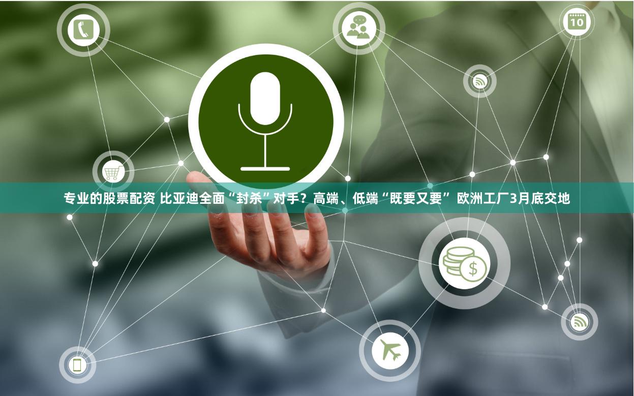 专业的股票配资 比亚迪全面“封杀”对手？高端、低端“既要又要” 欧洲工厂3月底交地