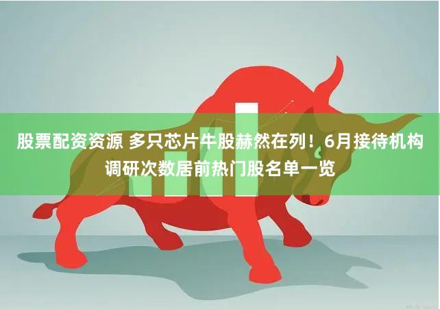 股票配资资源 多只芯片牛股赫然在列！6月接待机构调研次数居前热门股名单一览